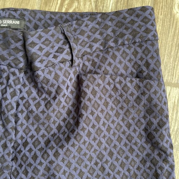 2/$18‎ SALE! Mario Serrani Pants Italy Women's Straight Leg Dress Blue Diamond - Picture 5 of 8
